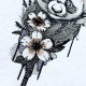 Panda And Floral Blooms Panda And Floral Blooms