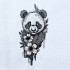 Panda And Floral Blooms