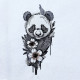 Panda And Floral Blooms Panda And Floral Blooms
