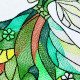 Stained Glass Green Fairy Stained Glass Green Fairy