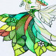Stained Glass Green Fairy Stained Glass Green Fairy