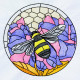 Stained Glass Honey Bee Stained Glass Honey Bee