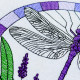 Stained Glass Dragonfly Suncatcher