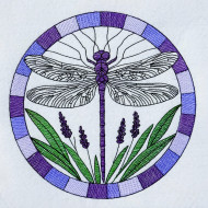 Stained Glass Dragonfly Suncatcher