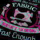 Fabric Funny Sewing Quote