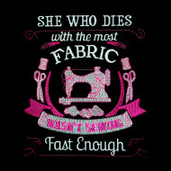 Fabric Funny Sewing Quote