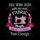 Fabric Funny Sewing Quote Fabric Funny Sewing Quote