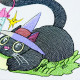 Magical Black Cat With Lantern