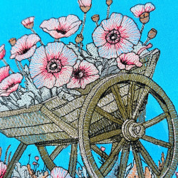 Floral Wooden Wheelbarrow - Free in July Value Pack