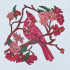 Red Cardinal On Branch - Free in July Value Pack 