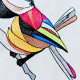 Stained Glass Sparrow