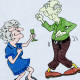Dancing Old Couple