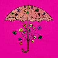 Colorful Floral Umbrella