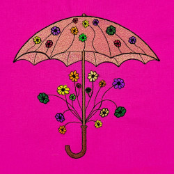 Colorful Floral Umbrella  - Free in July Value Pack 