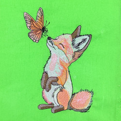 Baby Fox With Butterfly  - Free in July Value Pack 