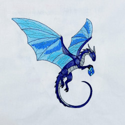 Blue Crystal Dragon  - Free in July Value Pack 