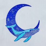 Starry Night Blue Whale Moon - Free in Aug Value Pack