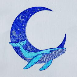 Starry Night Blue Whale Moon - Free in Aug Value Pack