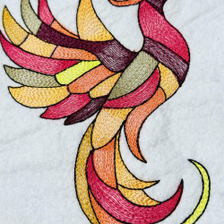 Stained Glass Phoenix Bird