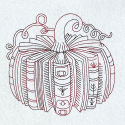 Library Pumpkin Line Art