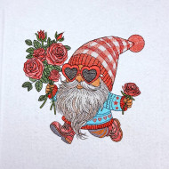 Valentine's Day Gnome With Flowers 