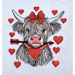 Valentine's Highland Cow