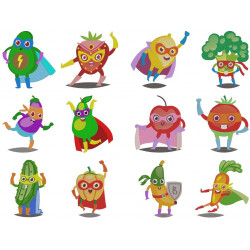 Vegetable Super Heroes