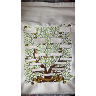 Family Tree Embroidery Design Without Names