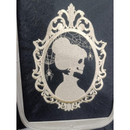 Halloween Women Skeleton Silhouette