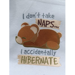I Hibernate Cute Bear Quote 