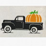 Pumpkin Jeep Embroidery Design