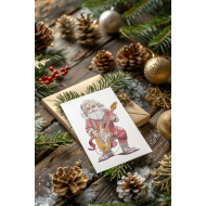 Santa Claus With Guitar 