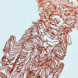 Schnauzer Dog Line Art