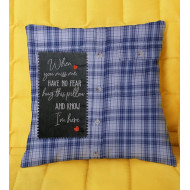 When You Miss Me Pillow Quote