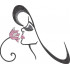 Woman With Flower Embroidery Design