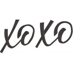 XOXO Embroidery Design