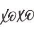 XOXO Embroidery Design