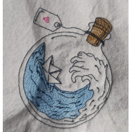 Paper Ship in a Bottle