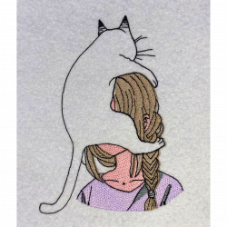 Cat On Girl
