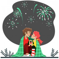 Couple Love Vector Only