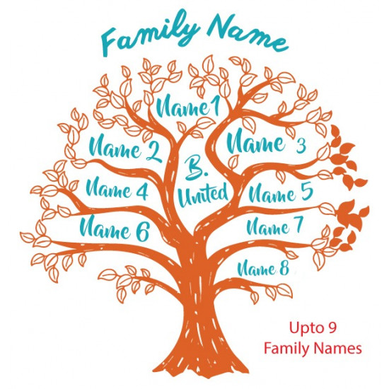 Family Tree With Your Own Family Names