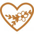 Flower In Heart Vector Only