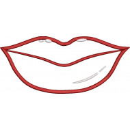 Lip Applique Embroidery Design
