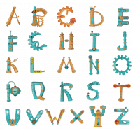 Mechanical Alphabets Collection