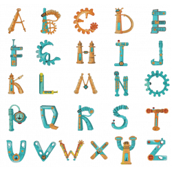 Mechanical Alphabets Collection