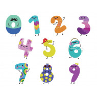 Set of numbers 0 to 9