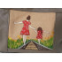 Mom and Daughter on Railway Track