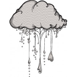 Cloud Embroidery Design