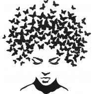 Face With Butterflies Head