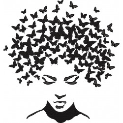 Face With Butterflies Head